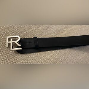 Ralph Lauren Purple Label RL Vachetta leather belt black men’s size 32 waist